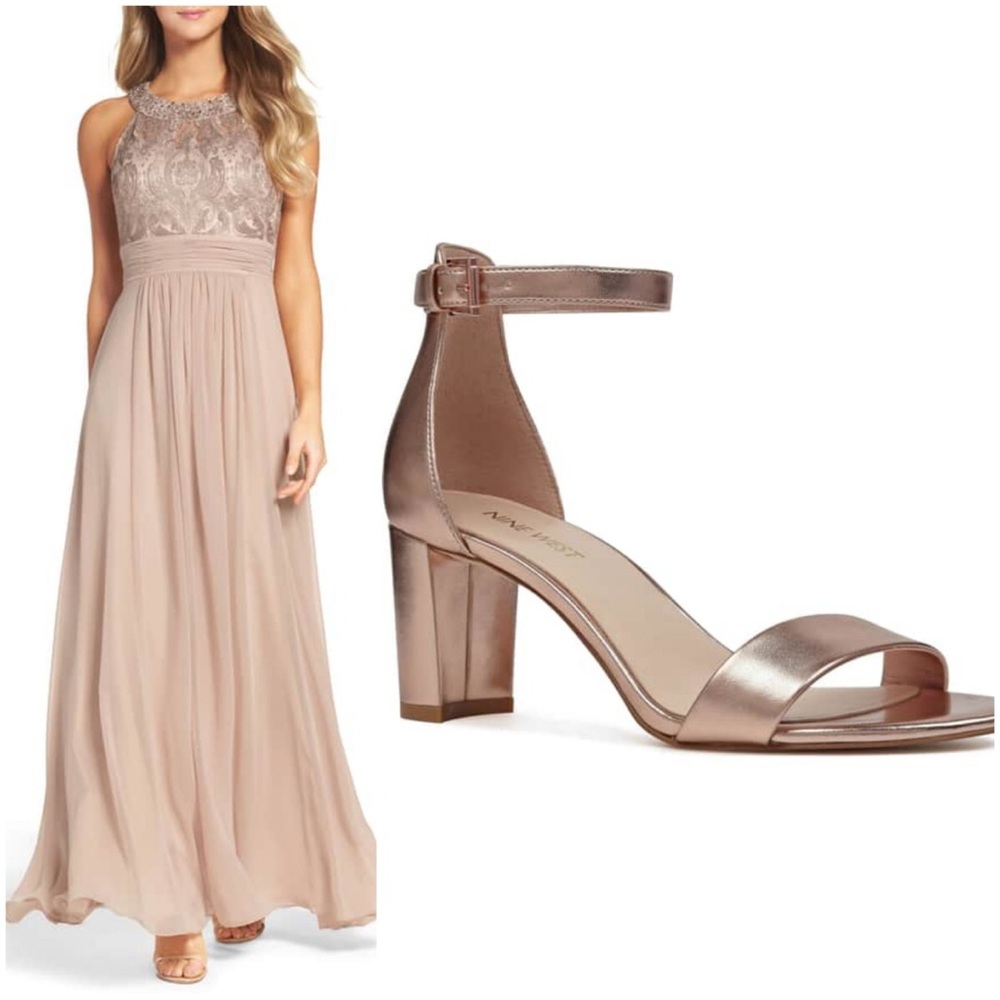 Dress with matching shoes